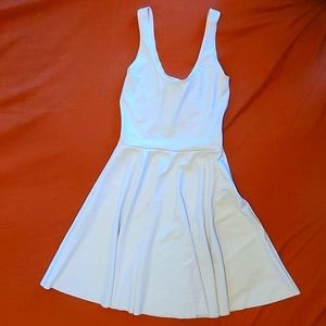 Blackmilk Matte White Skater Dress Sample